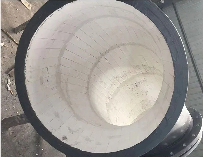 洗煤用 DN500陶瓷貼片 90度 1.5倍 復合陶瓷 耐磨彎頭 支持定制